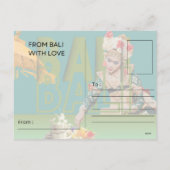 バリの恵み：ダンサーの優雅さ シーズンポストカード (裏面)