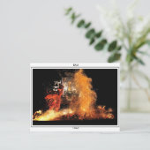 バリの火のダンサー ポストカード (スタンド正面)