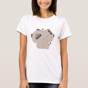 バリの猫カップル Tシャツ