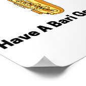 バリの良い日のサックス選手を遊迎える ポスター (角)