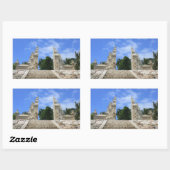 バリの芸術 長方形シール (シート)