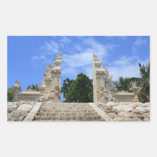 バリの芸術 長方形シール (正面)