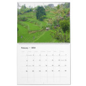 バリの風景 カレンダー (2月 2026)