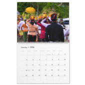 バリの風景 カレンダー (1月 2026)