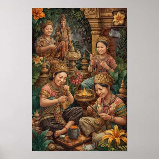 バリの黄金の職人 – パラーの神聖な工芸品 ポスター (正面)