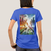 バリアの突破建物先物 Tシャツ (裏面)