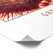 バリアリーフ素晴らしエキノデルム |ヴィンテージ ポスター (角)