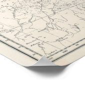 バリアリーフ素晴らしエリア地図の地図 ポスター (角)