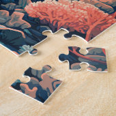 バリアリーフ素晴らしオーストラリア旅行芸術ヴィンテージ ジグソーパズル (側面)