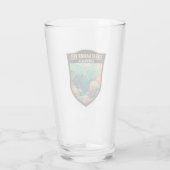 バリアリーフ素晴らしオーストラリア旅行芸術ヴィンテージ タンブラーグラス (裏面)