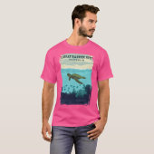 バリアリーフ素晴らしオーストラリアQueenslandヴィンテージTr Tシャツ (正面フル)