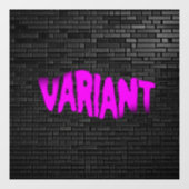 バリアントグラフィティピンクの窓の貼り付け ウィンドウサイン (シート)