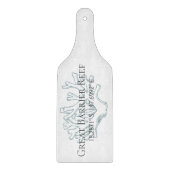 バリア素晴らしリーフ緯度経度 カッティングボード (正面)