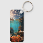 バリア素晴らしリーフ |オーストラリアアート |マリンフィッシュ キーホルダー (裏面)