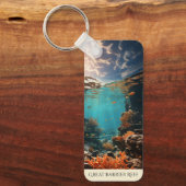 バリア素晴らしリーフ |オーストラリアアート |マリンフィッシュ キーホルダー (正面)