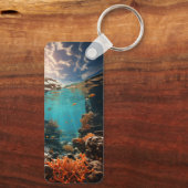 バリア素晴らしリーフ |オーストラリアアート |マリンフィッシュ キーホルダー (裏面)