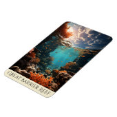 バリア素晴らしリーフ |オーストラリアアート |マリンフィッシュ マグネット (左側)