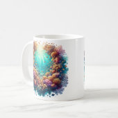 バリア素晴らしリーフ コーヒーマグカップ (正面左)