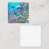 バリア素晴らしリーフ スクエア名刺 (正面/裏面)