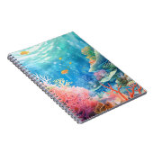 バリア素晴らしーリーフウォーターのカラー ノートブック (右側)