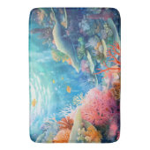 バリア素晴らしーリーフウォーターのカラー バスマット (正面縦)