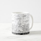 バリア素晴らしーリーフマグ コーヒーマグカップ (正面右)