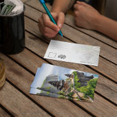 バリインドネシアウルワトゥテンプルウォーターカラーポストカード 招待状