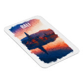 バリインドネシアウルンダヌベラタンウォーターカラー マグネット (右側)