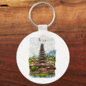 バリインドネシアウルンダヌベラタンテンプルキーチェーン キーホルダー (正面)