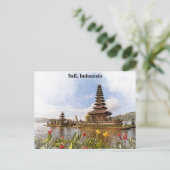 バリインドネシアテンプルアーキテクチャー ポストカード (スタンド正面)