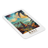 バリインドネシアテンプルトラベルアートヴィンテージ マグネット (右側)