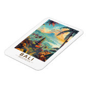 バリインドネシアテンプルトラベルアートヴィンテージ マグネット (左側)