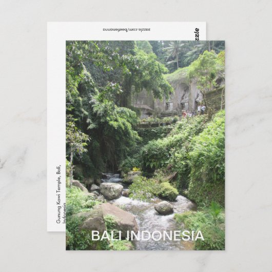バリインドネシアポストカード ポストカード (正面/裏面)
