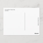 バリインドネシアポストカード ポストカード (裏面)