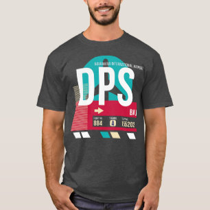 バリインドネシアDPS空港コード手荷物ラベルE Tシャツ