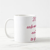 バリウムのラテのユーモアのあるなコーヒー・マグ コーヒーマグカップ (左)