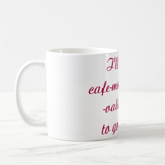バリウムのラテのユーモアのあるなコーヒー・マグ コーヒーマグカップ (左)