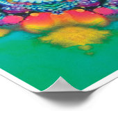 バリウム運動コラージュ万華鏡のように千変万化するパターンポスター ポスター (角)