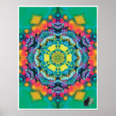 バリウム運動コラージュ万華鏡のように千変万化するパターンポスター ポスター (正面)