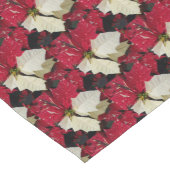 バリエッ赤と白トポインセチアフローラホリデイ ショートテーブルランナー (コーナー)