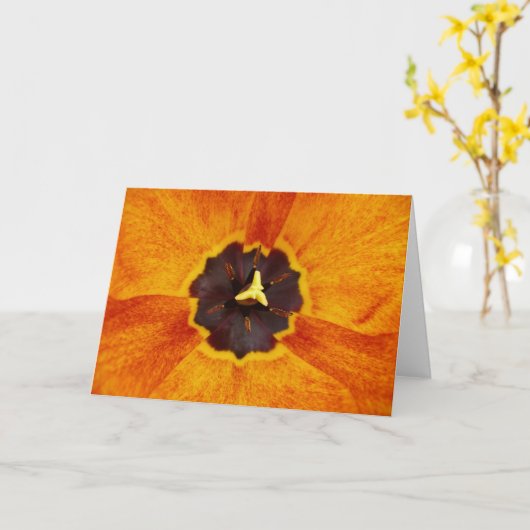 バリエーション付きTulipノートカード カード (黄色い花)