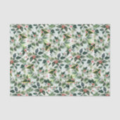 バリエー離れドクリスマスとウィンターベリー 薄葉紙 (正面)