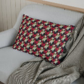 バリゲテッドポインセチアフローラホリデーパターン 枕カバー