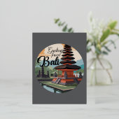 バリサインからの挨拶 箔シーズンポストカード (立ち正面)