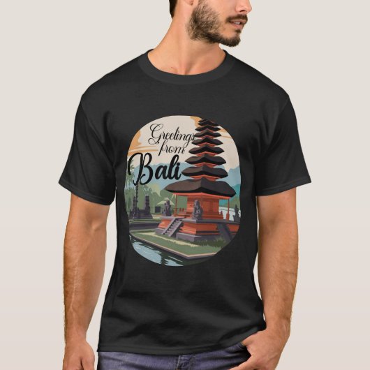 バリサインからの挨拶 Tシャツ (正面)