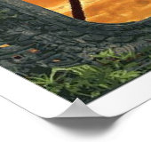 バリサンセットアールデコヴィンテージトラベル広告ズ ポスター (角)