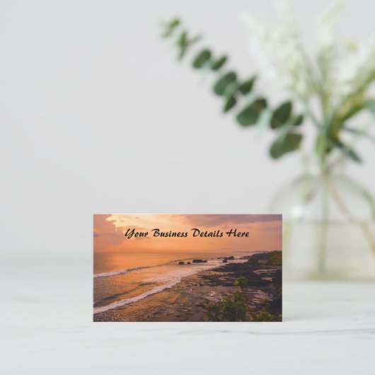 バリシーウェーブサンセットビーチショアアイランド 名刺 (スタンド正面)