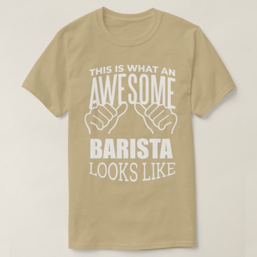 バリスタおもしろいことわざ1 Tシャツ (デザイン正面)