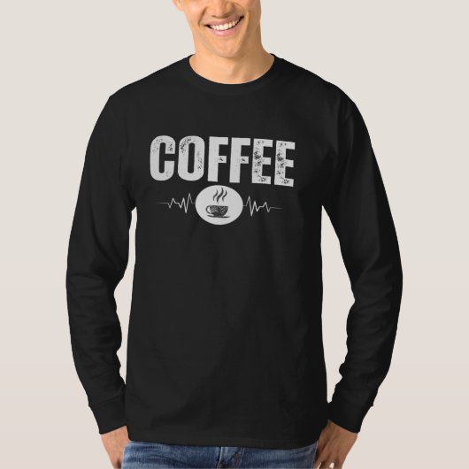 バリスタおもしろい女子男性へバリスタコーヒーラバーズ Tシャツ (正面)