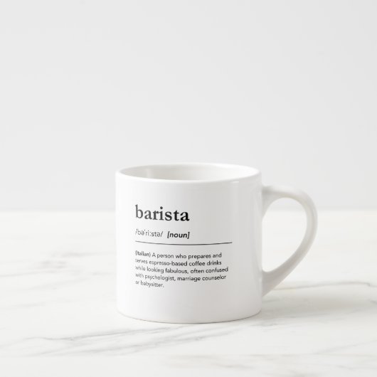 バリスタおもしろい定義コーモダンヒー辞書 エスプレッソカップ (右)